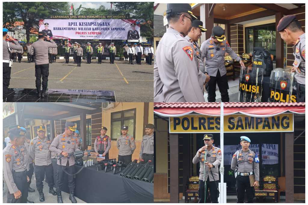 Polres Sampang Gelar Apel Kesiapan Harkamtibmas, Kapolres Tekankan Pelayanan Prima dan Deteksi Dini