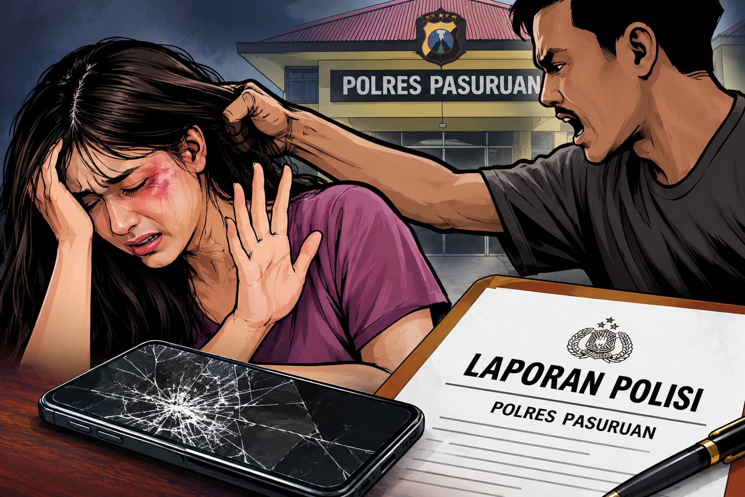 Dugaan Dianiaya dan Ponsel Dirusak, Perempuan di Gajahrejo Tempuh Jalur Hukum