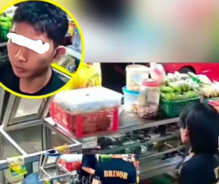 Diduga Oknum Anggota Brimob Aniaya Penjaga Warung di Teling Manado, Aksi Terekam CCTV