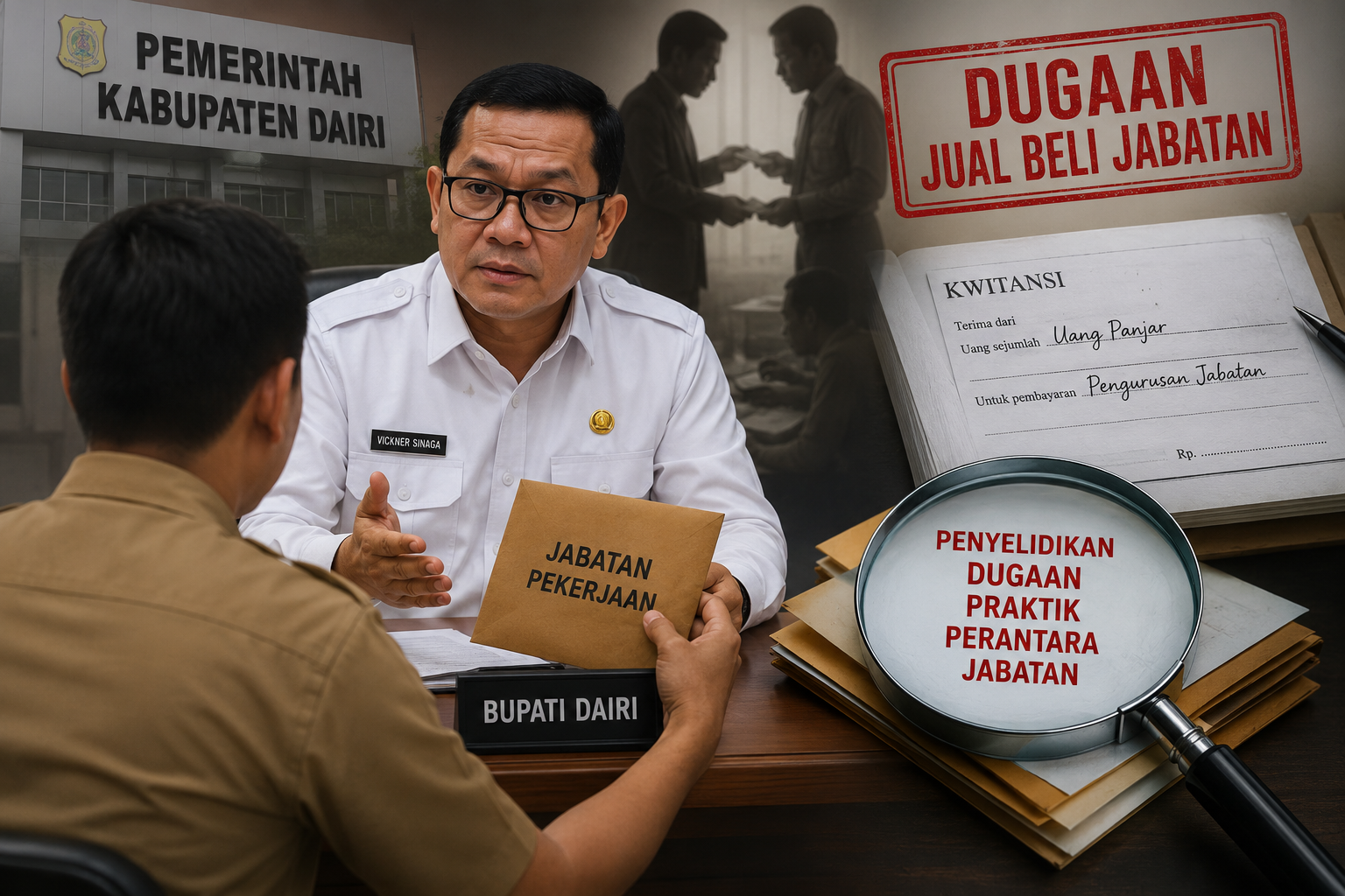 Belasan Oknum di Lingkungan Pemkab Dairi Diduga Tawarkan Jabatan dan Pekerjaan, Bupati Lakukan Penelusuran