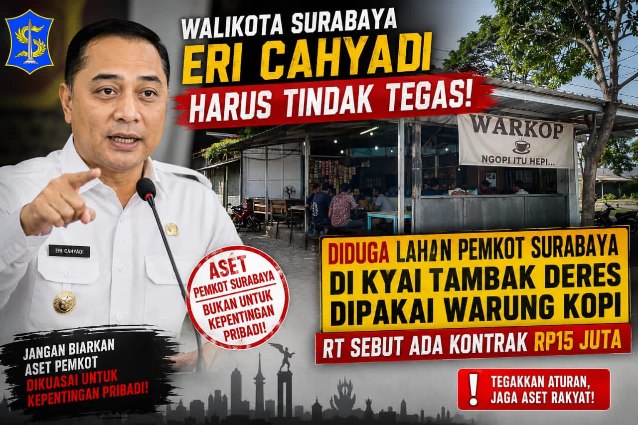 Dugaan Pemanfaatan Lahan Pemkot di Kyai Tambak Deres Jadi Sorotan, Pemkot Surabaya Diminta Beri Penjelasan